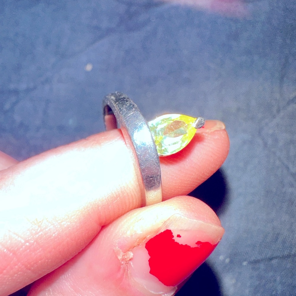 NWOT GREEN COSTUME JEWELRY RING